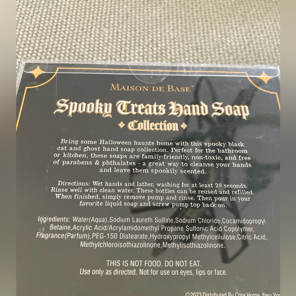 Spooky Treats Hand Soap Collection. 2 bottles of the Cat and Ghost - Picture 3 of 6